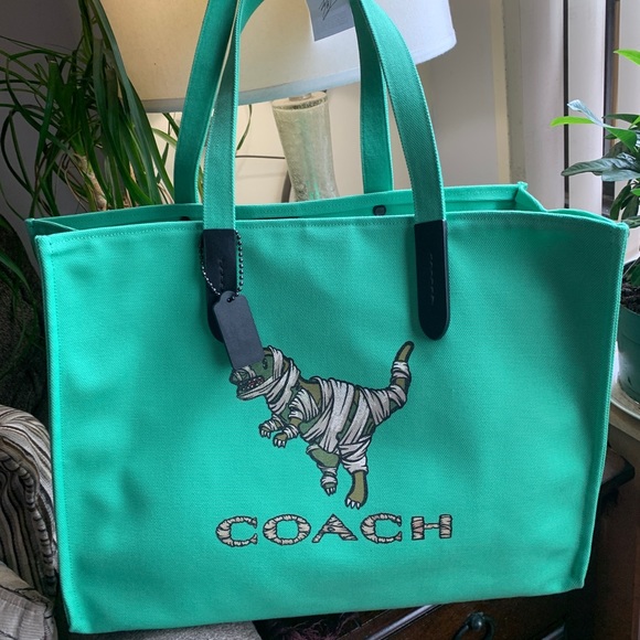 Coach Handbags - SOLD⛔️Authentic COACH 1941 Canvas/leather DINOSAUR L.Edition Michael Jordan tote